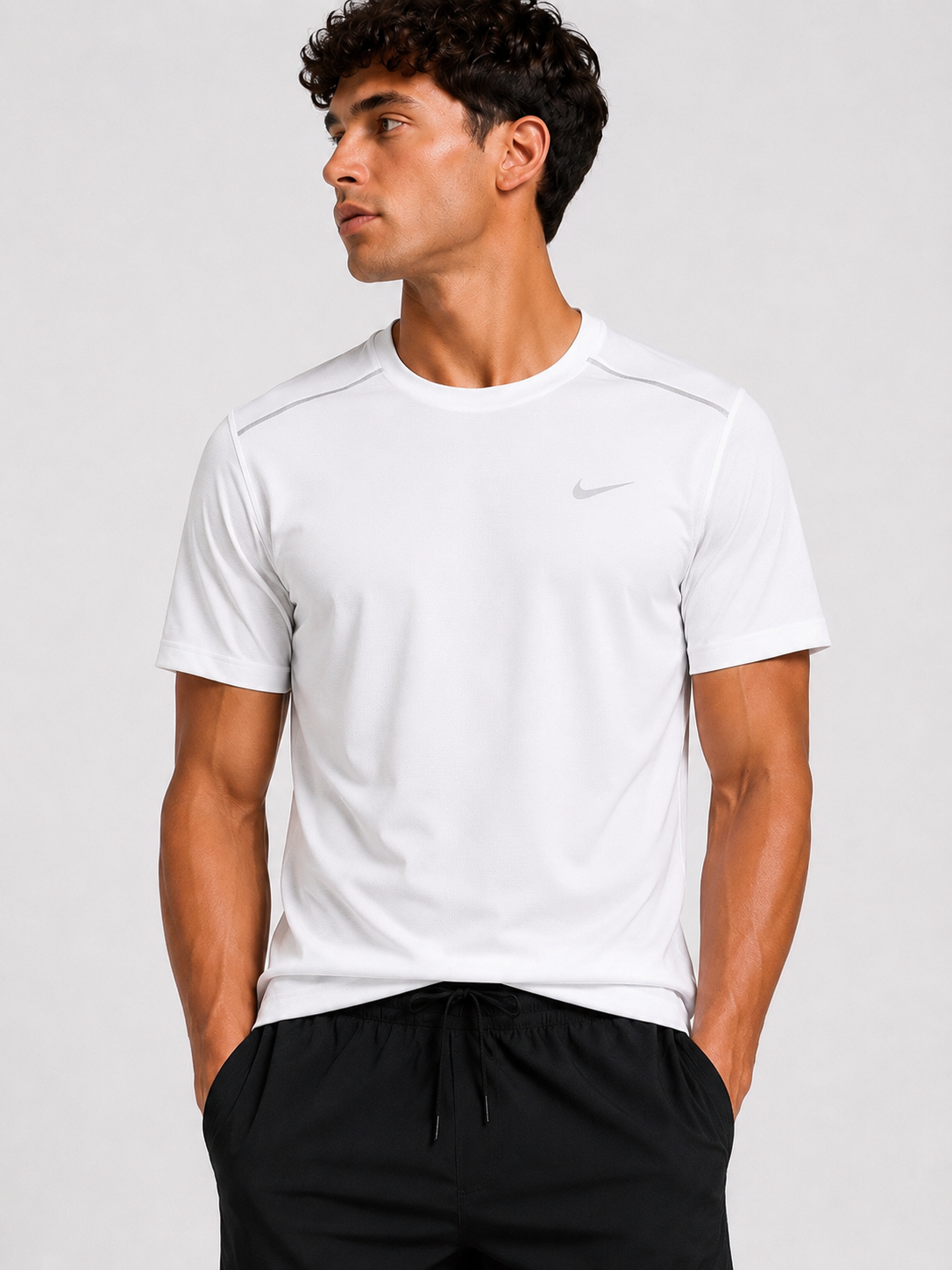 Ensemble Nike Miler Blanc & Noir