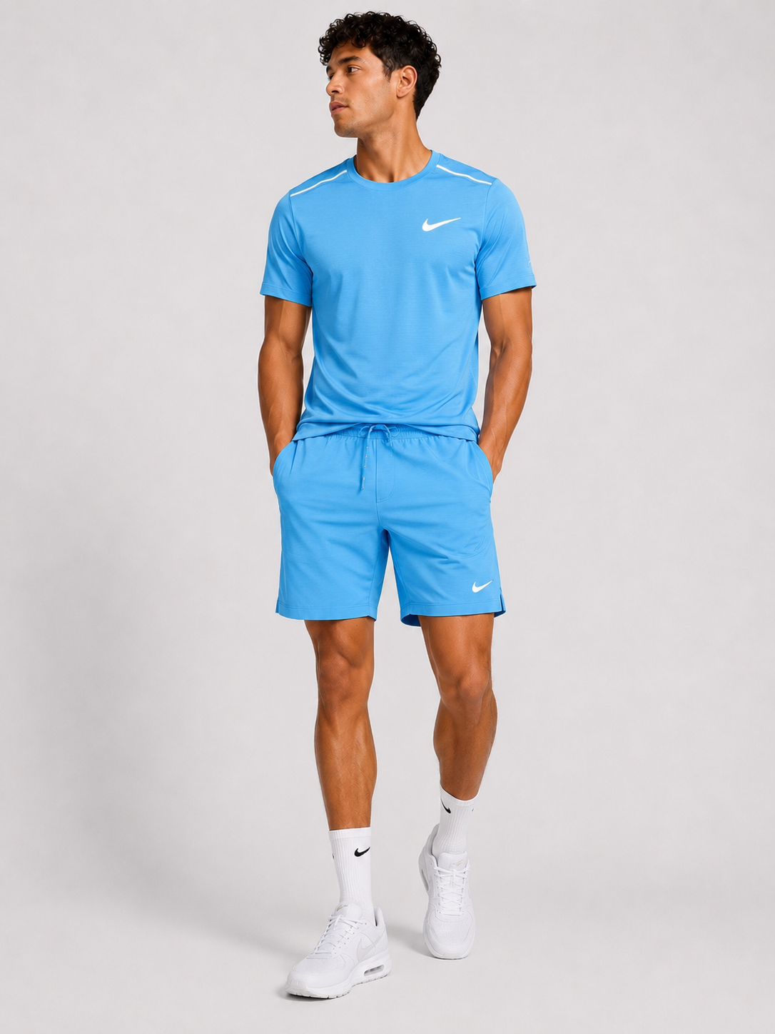 Ensemble Nike Miler Bleu