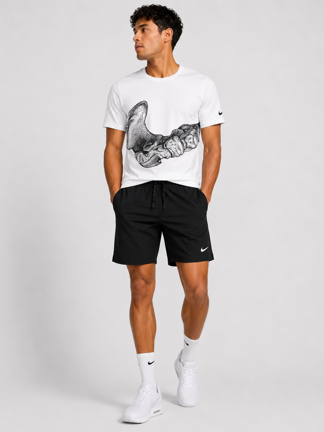 Ensemble Nike Divison Squelette Blanc & Noir