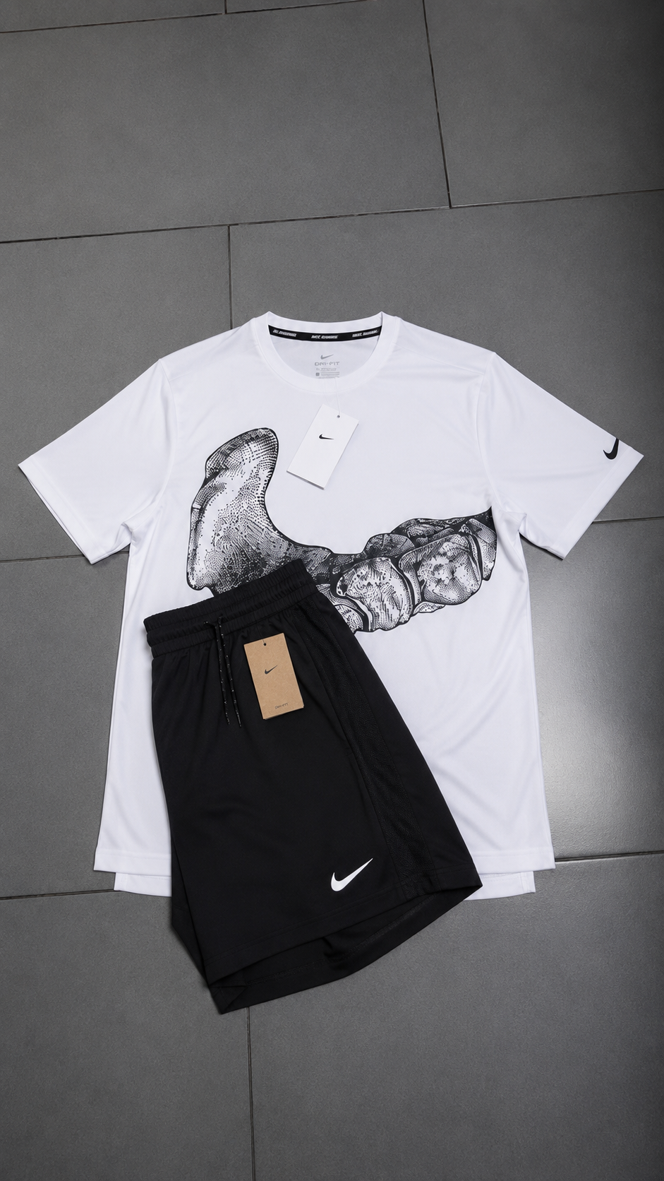 Ensemble Nike Divison Squelette Blanc & Noir